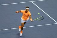 SHANGHAI, CHINA - OCTOBER 12:  Rafael Nadal of Spain returns a shot against Viktor Troicki of Serbia during the Men's singles second round match on day four of Shanghai Rolex Masters at Qi Zhong Tennis Centre on October 12, 2016 in Shanghai, China.  (Photo by Lintao Zhang/Getty Images)